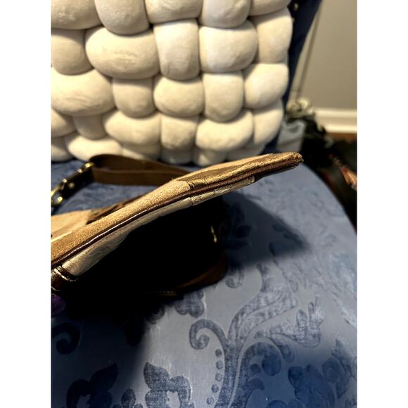 Coach Medium Sized Brown Patchwork Crossbody - Picture 5 of 8